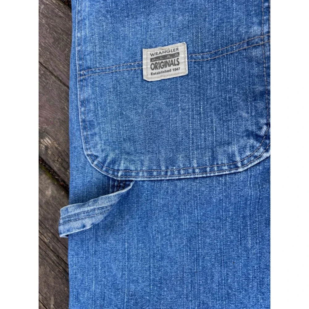 Wrangler Hero Original Mens Carpenter Jean 34x32 Blue Denim Straight Leg 94OR0AS